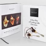 Hotel Chocolat "Morning to Midnight" Recipe Book Cover 2012 & Hotel Chocolat "A New Way of Cooking with Chocolate" Recipe Book Cover 2014.